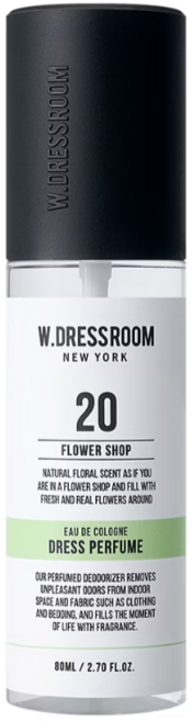 W.DRESSROOM】衣物香氛噴霧-No.20 街角花店 80ml, 1個, 80ML / 2.70 FL.OZ., FLOWER SHOP