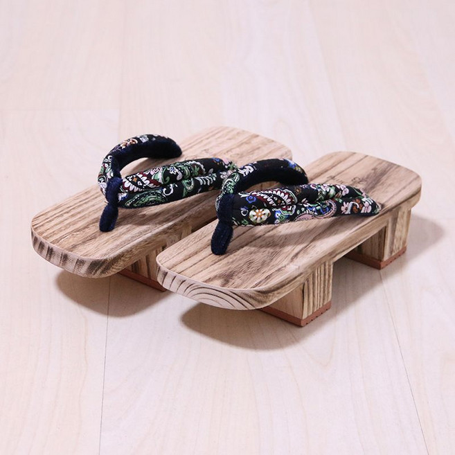 나막신 나무 쪼리 게다 코스프레 유카타 공용 슬리퍼 남자 신발 일본 감