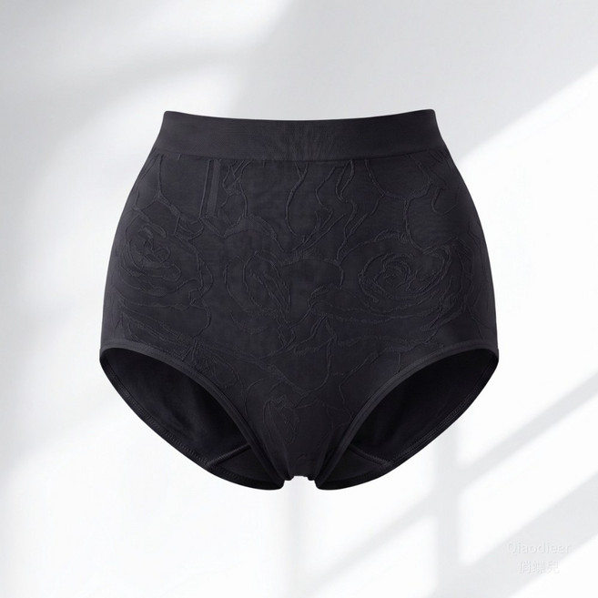 安蒂米特 石墨烯超大彈力無縫內褲, 經典黑,L (50-60kg)