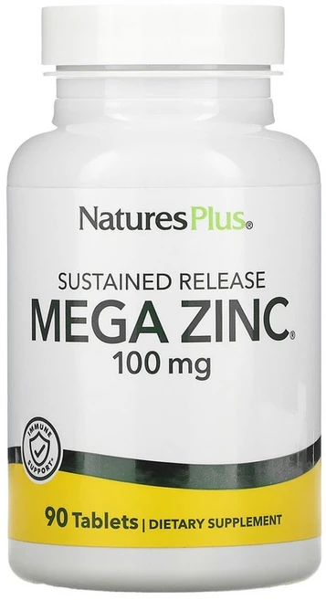 네이처스플러스 서방형 Mega 아연 100mg 90정, 1개 - 쿠팡