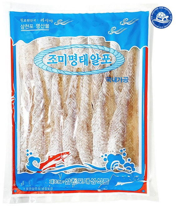 장수왕 대성 삼천포 조미 명태알포 400g 1팩 국내가공 조미 명태포 알포 어포