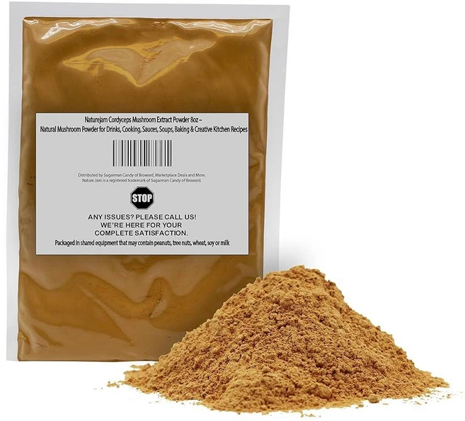 Naturejam Cordyceps 버섯 추출물 파우더 226.8g(8온스) - 음료 요리 소스 수프 베이킹 및 창의적인 주방 레시피를 위한 천연 버섯 파우더 - 쿠팡