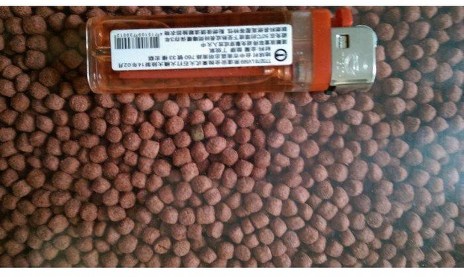 錦鯉飼料 1540R中粒 台灣製造, 1個, 3公斤紅色