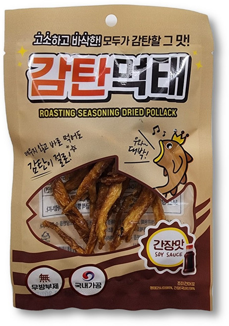 감탄먹태 간장맛 30g 먹태채 먹태구이 황태채, 1개