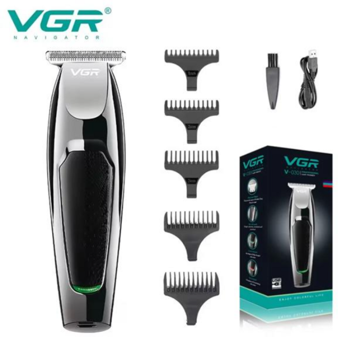 VGR 머리카락 낚시찌 충전식 전기 같은 전문적인 머리핀 무선 이발사 바리깡 면도 남성용 기계 V-030, [02] without box, 1개