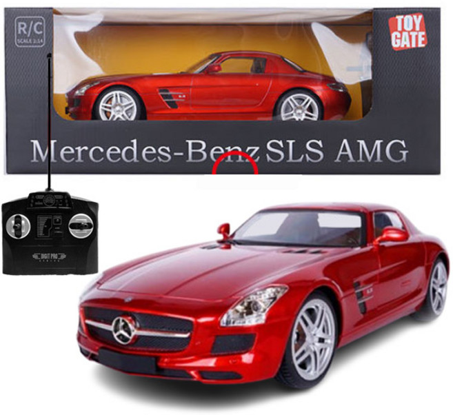 토이게이트 1:14 LED 메르세데스 벤츠 라이선스 SLS AMG 명품 RC카 무선자동차, 본품, 1개