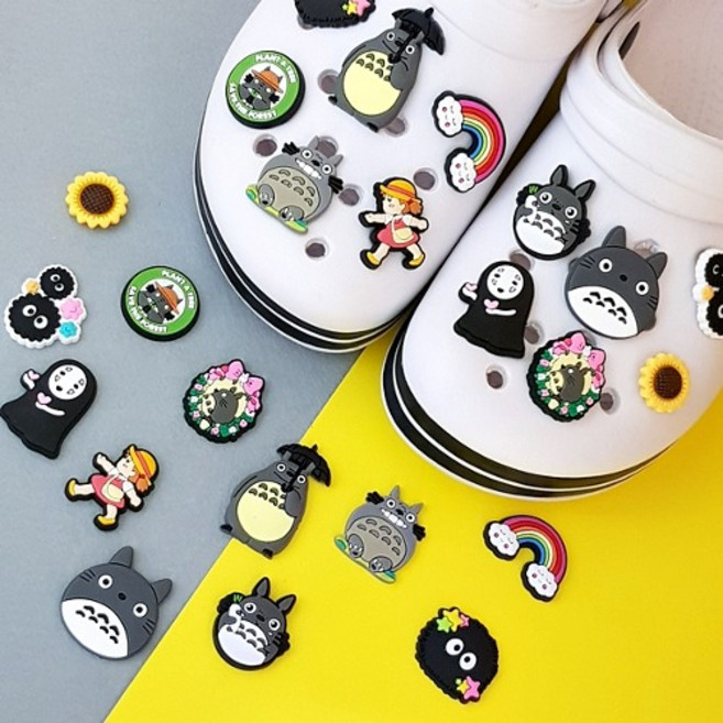 토토로와 친구들 신발장식 슬리퍼 실내화 신발 장식 신발파츠 신꾸 신발참 신발꾸미기