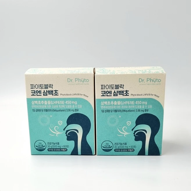 닥터파이토 파이토블락 코엔삼백초 LHF618, 60정, 2개 - 쿠팡
