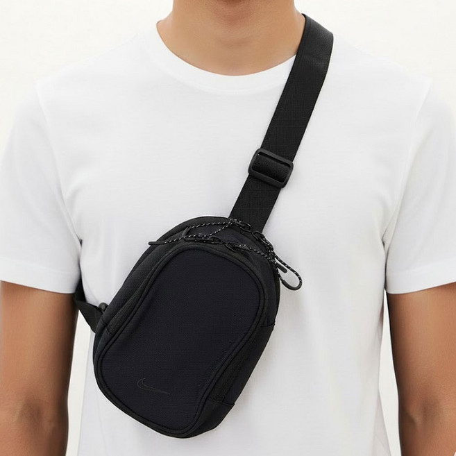 나이키 남녀공용 미니 크로스백 베이직 슬링백 핸드폰 지갑 여권 소지품용 미니백 보조가방 커플가방