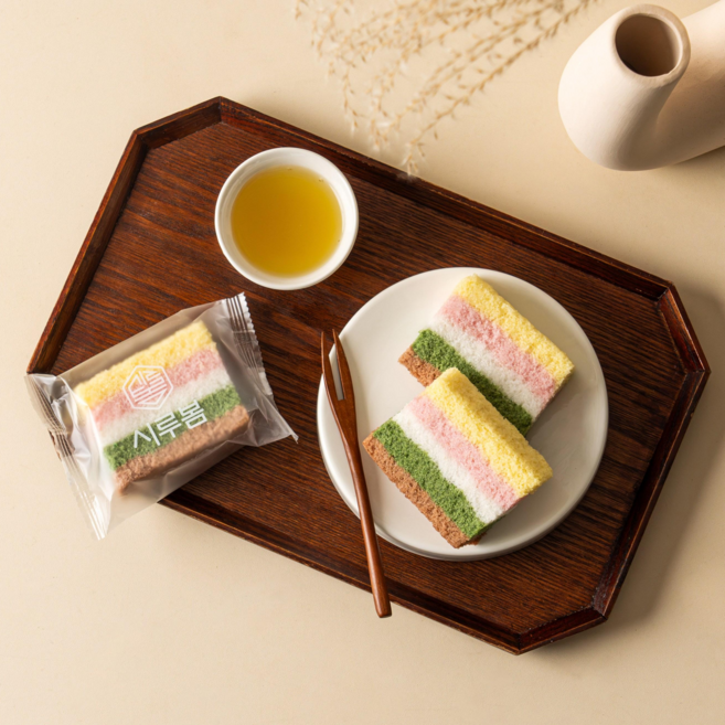 시루봄 아침식사대용 무지개 설기, 20개, 100g