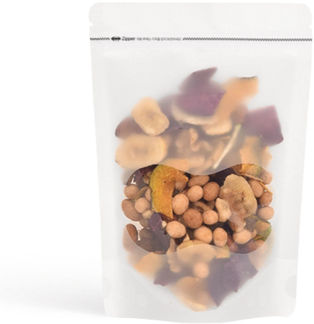 홍진포장 반투명 땅콩창 지퍼스탠드 스탠딩지퍼백 100장 사이즈 5종, 13x20cm, 100개