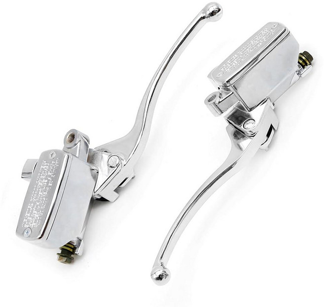 Vkinman 2.5cm 1인치 25mm 왼쪽 오른쪽 클러치 레버 브레이크 마스터 실린더 세트 오토바이 핸드 교체 혼다 스즈키 야마하 가와사키용 185637, 1개