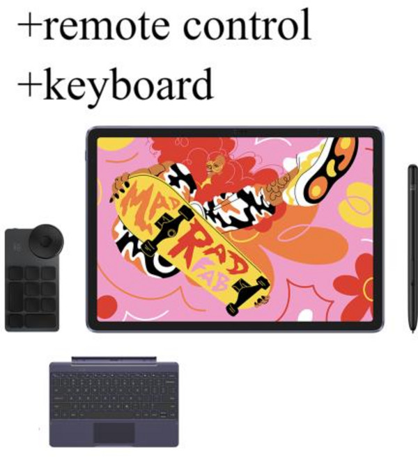 드로잉 필기 메모 패드 태블릿 전자 노트 XPPen 매직 그래픽 안드로이드 2K 16384 압력 12 인치, Keyboard control, 1개