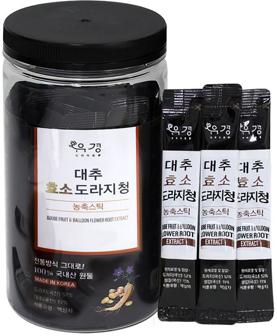 유경청 농축스틱 12ml 30포 대추 효소 도라지청, 1개, 360ml