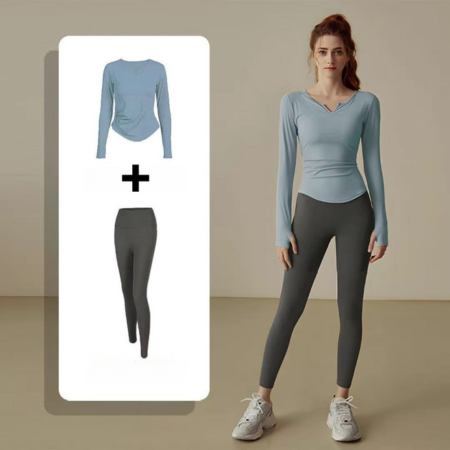 VIISHOW 여성 요가복 세트 필라테스복 스포츠 브라+레깅스