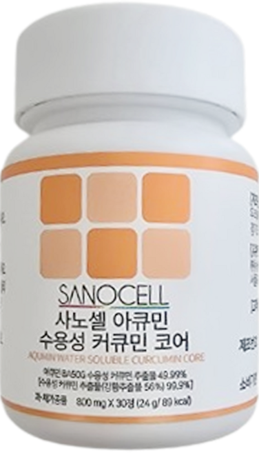 사노셀1통 아큐민 수용성 커큐민 코어 5, 30정