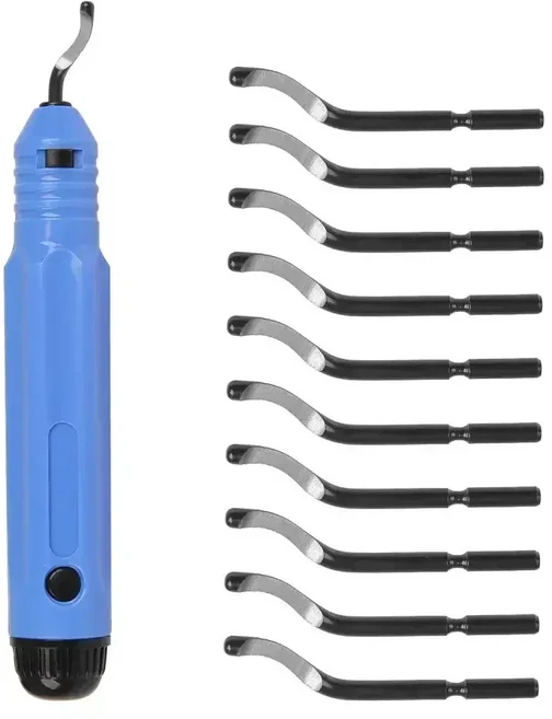 디버링 도구 세트 버 커터 및 날카로운 블레이드 리무버 수공구 목재 플라스틱 알루미늄 동강 10 개, 03 Deburring Cutter Set, 01 CHINA