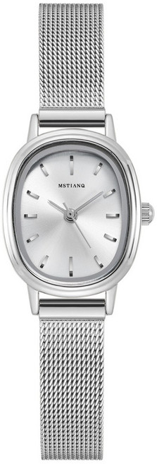 헤이린 여성 메탈 손목 시계 심플 고급 라운드 캐주얼 패션+케이스