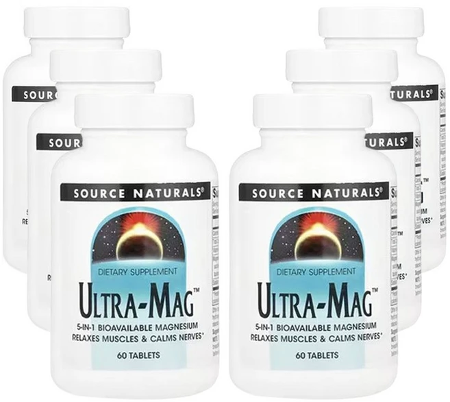 소스네츄럴스 Ultra-Mag, 6개, 60정 - 쿠팡