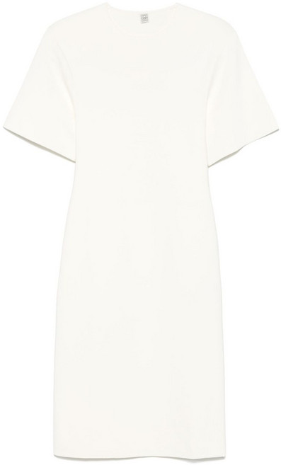 토템 파인 니트 미디 드레스