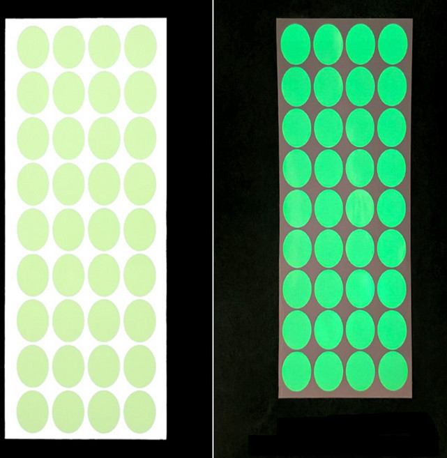 샐리마켓 야광 스티커 1장 어린이야광스티커, 9cm (2P)