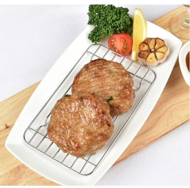 [와룡총각] 한돈 능이버섯 구운 떡갈비 스테이크 맛집, 구운 떡갈비 3팩(6장)