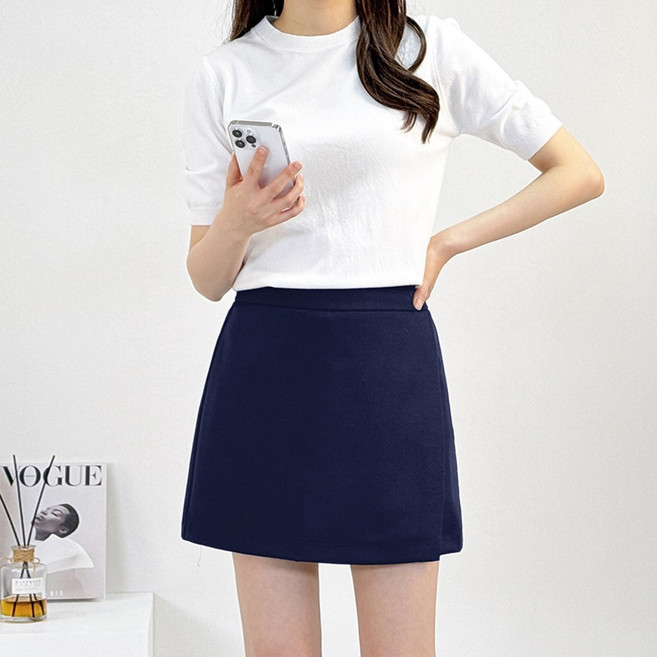 여성 루나핏 치마바지 밴딩치마바지 55~100 빅사이즈 랩스커트 반바지 테니스 골프치마 하객룩 유니폼 출근룩 면접 스커트 봄 여름 가을