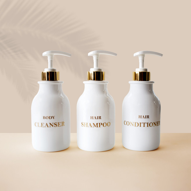 홈스토킹 욕실 디스펜서 골드&실버500ml, 2. 화이트 실버 500ml, 2.벨폰트, 4. BODY LOTION, 1개