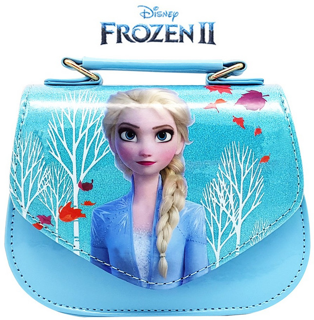 겨울왕국2 엘사가방 애나멜 펄 블루 여아크로스백