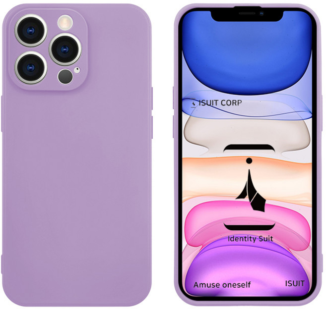 아이수트 스퀘어 사각 파스텔 컬러 실리콘 카메라보호 풀커버 아이폰 케이스