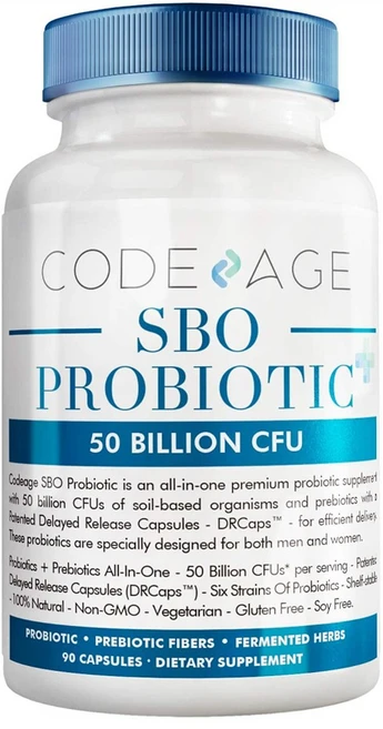 Codeage SBO Probiotics 코드에이지 SBO 프로바이오틱 500억 CFU 90캡슐, 1개, 90정 - 쿠팡