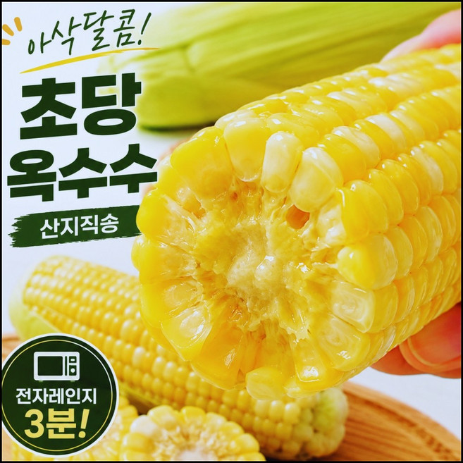 초당옥수수 아삭달콤 산지직송 특품 5개/10개/20개, 1박스, 맛보기 5개입 (처음 드시는 분 추천)