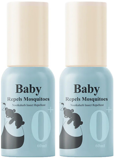 AUROS 諾卡草本嬰兒防蚊噴霧, 60ml, 2瓶