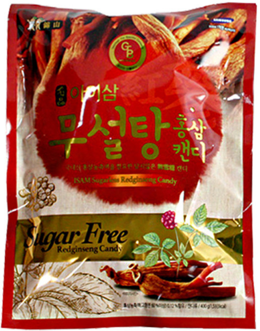 아이삼 무설탕 홍삼캔디 400g 어르신 간식 사탕 홍삼 젤리, 1개