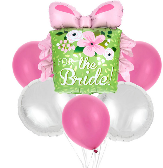 파티팡 은박풍선 고무풍선 생일파티 장식 풍선부케세트, 1개, 러브 플라워 선물상자세트