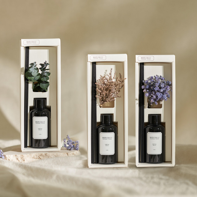 메르시앤코 네이처 디퓨저 유칼립투스 플라워마켓 실내방향제 대용량 선물세트, 1개, 100ml, (유칼립투스)오션뷰