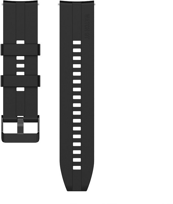 矽膠錶帶 適用 華米 Amazfit Cheetah 2 Pro A2564 手錶 20mm 快拆腕帶, 凹槽錶帶-黑鋼扣, 1個
