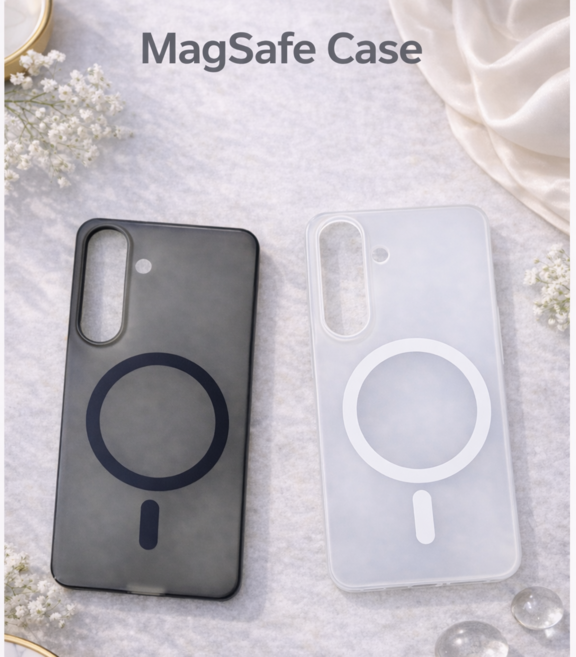 포앤디 맥세이프 지문방지 생폰 초슬림 변색방지 스키니 슬림핏 무광 매트 반투명 얇은 핸드폰케이스