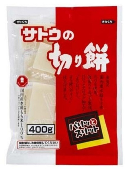 사토우 키리모찌 구워먹는 찹쌀떡 400g, 1개
