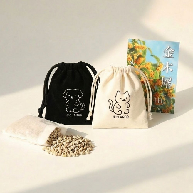 클레로나인 금목서 사쉐 방향제 인테리어 프레그런스 오일 디퓨저 옷장 화장실 실내 자동차 차량용, 강아지, 1개, 18g