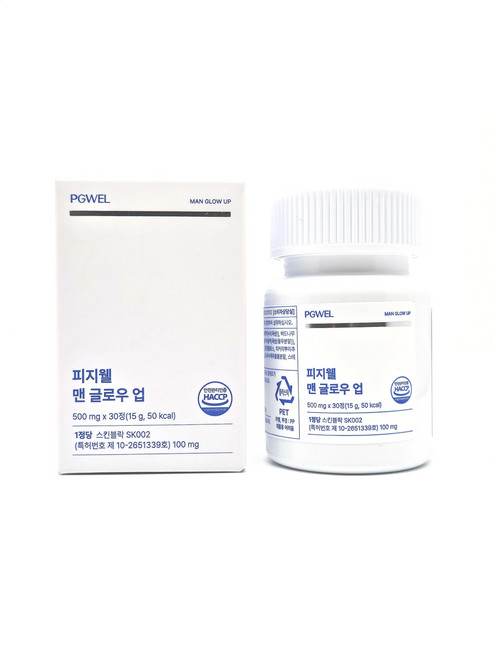 피지웰 맨 글로우 업 500mg x 30정, 1개