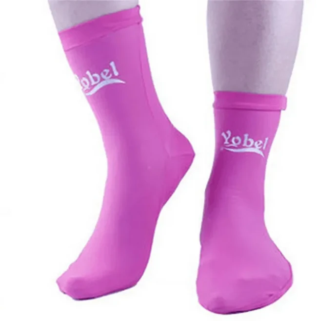 프리 다이빙 슈즈 핀 스포츠 양말 스노클링 삭스 스쿠버 수상 라이크라 수영 부츠, Pink, XXXS