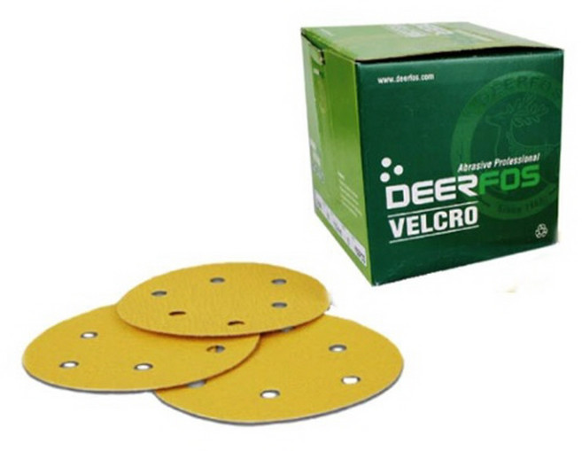 디어포스 사슴표 128mm 그라인더 샌드페이퍼 사포 빼빠 100매입 (320~60방), 제품선택