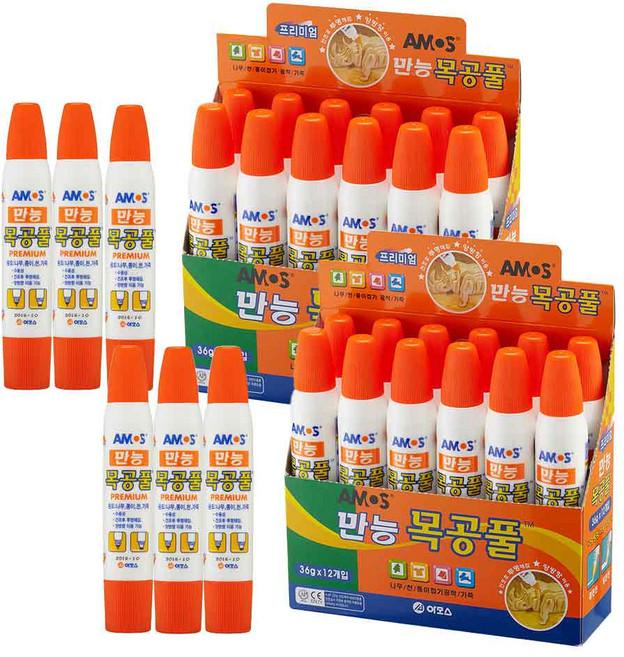 아모스 만능 목공풀, 36g, 30개