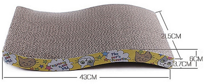 쥬쥬베 고양이스크레쳐 물결모양, 단일, 1개