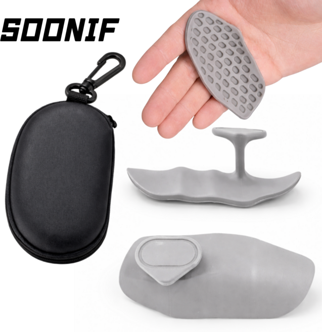 수니프 헬스 굳은살 방지 실리콘 장갑 패드 그립, 그레이, 1세트