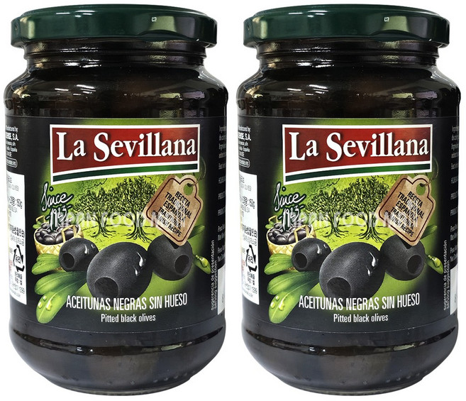 라세빌라나 블랙올리브, 370g, 2개