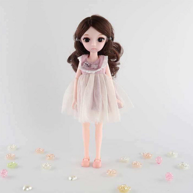 스위트 사리엘 시리즈 25cm 미니 구체 관절 인형 미니돌 사람인형 베이비돌 여아 선물, 12.달리스, 1개