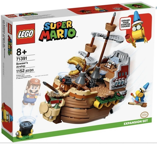 LEGO 樂高 Super Mario 庫巴飛行船 擴充套裝 71391, 1個, 直接買