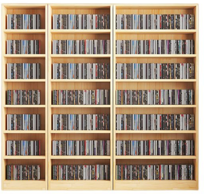 슬림형 책장 DVD 장식장 진열대 CD 현관 서재 수납, 180x40x20cm 8단 A